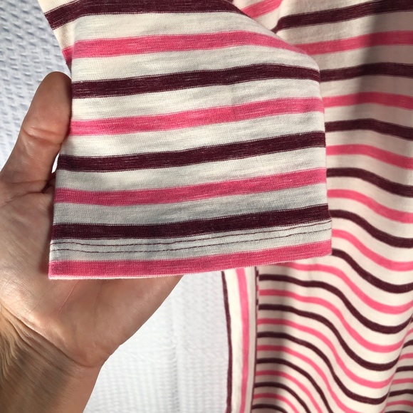 Talbots Tonal Stripe Side Panel Pullover Top LP - Picture 8 of 15